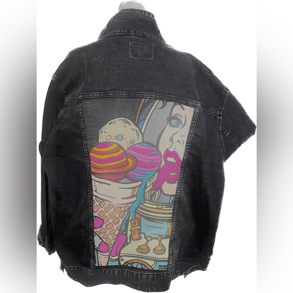 Zara oversized denim jacket sz XL
